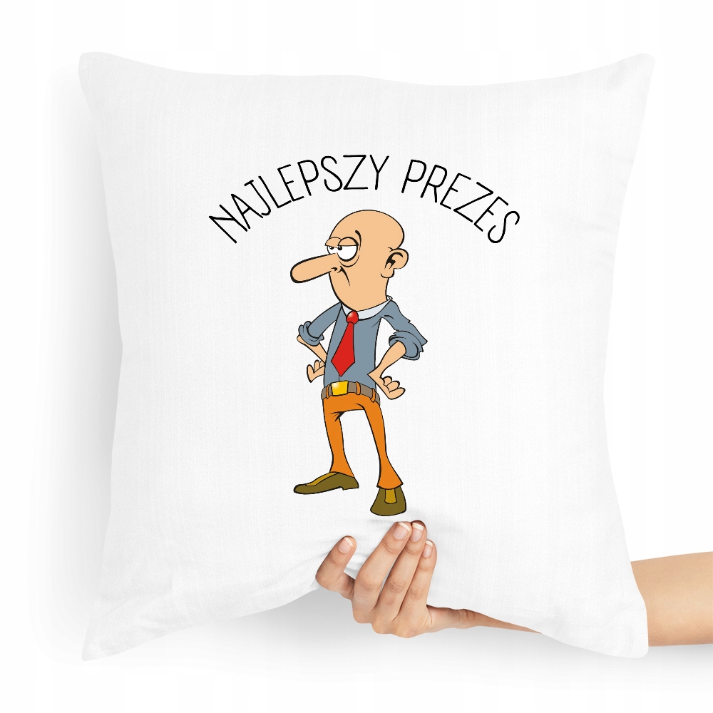 Dla Prezesa Viceprezesa Poduszka Najlepszy Prezes Z Nadrukiem Ze Zdjęciem
