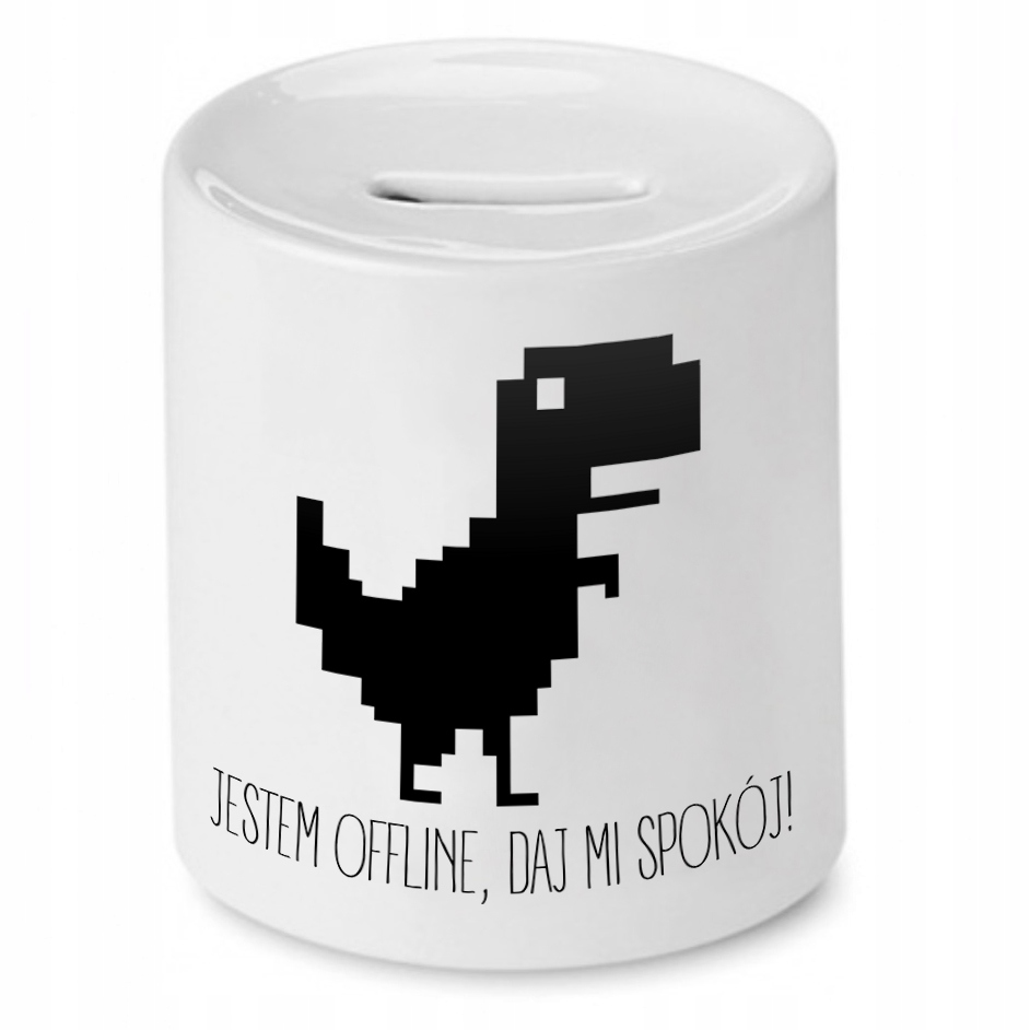 Skarbonka Dla Informatyka Jestem Offline! Prezent Z Nadrukiem Ze Zdjęciem