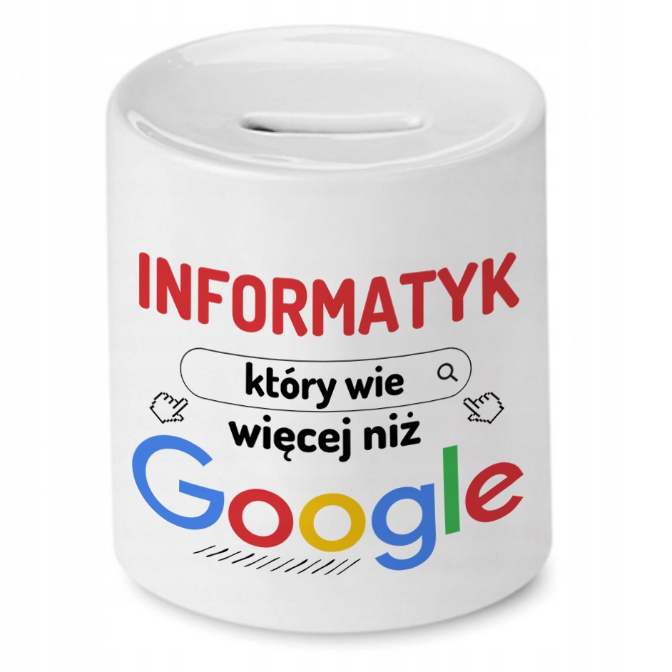 Skarbonka Dla Informatyka Na Imieniny Prezent Z Nadrukiem Ze Zdjęciem