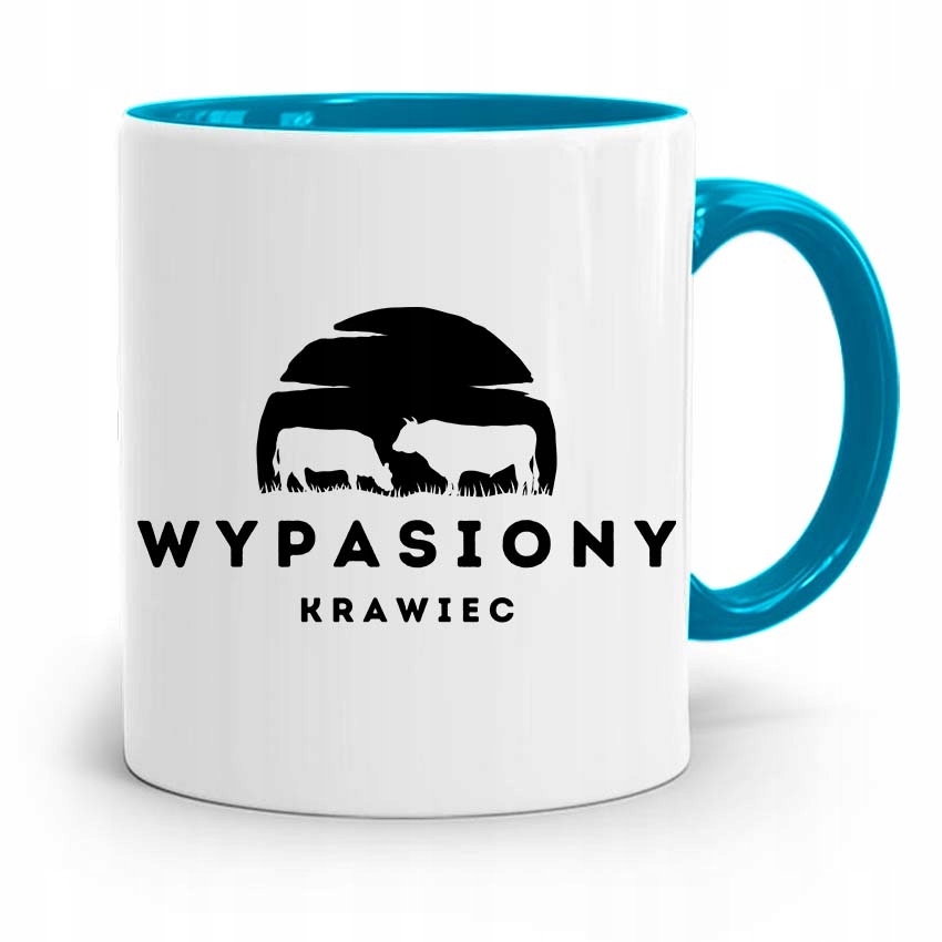 Kubek Błękitny Krawcowej Krawca Wypasiony Krawiec Z Nadrukiem Ze Zdjęciem