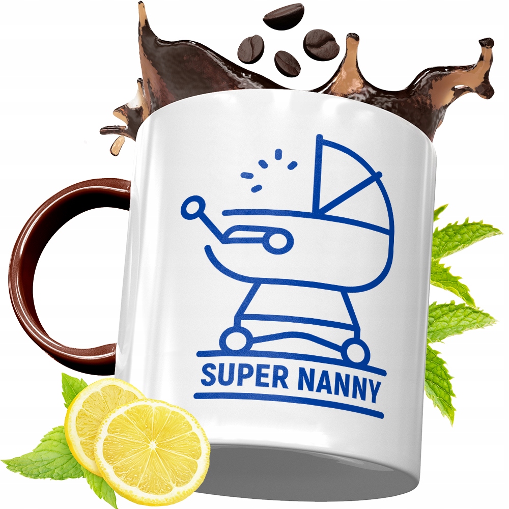 Kubek Bordowy Dla Niani Na Urodziny Prezent Z Nadrukiem Ze Zdjęciem