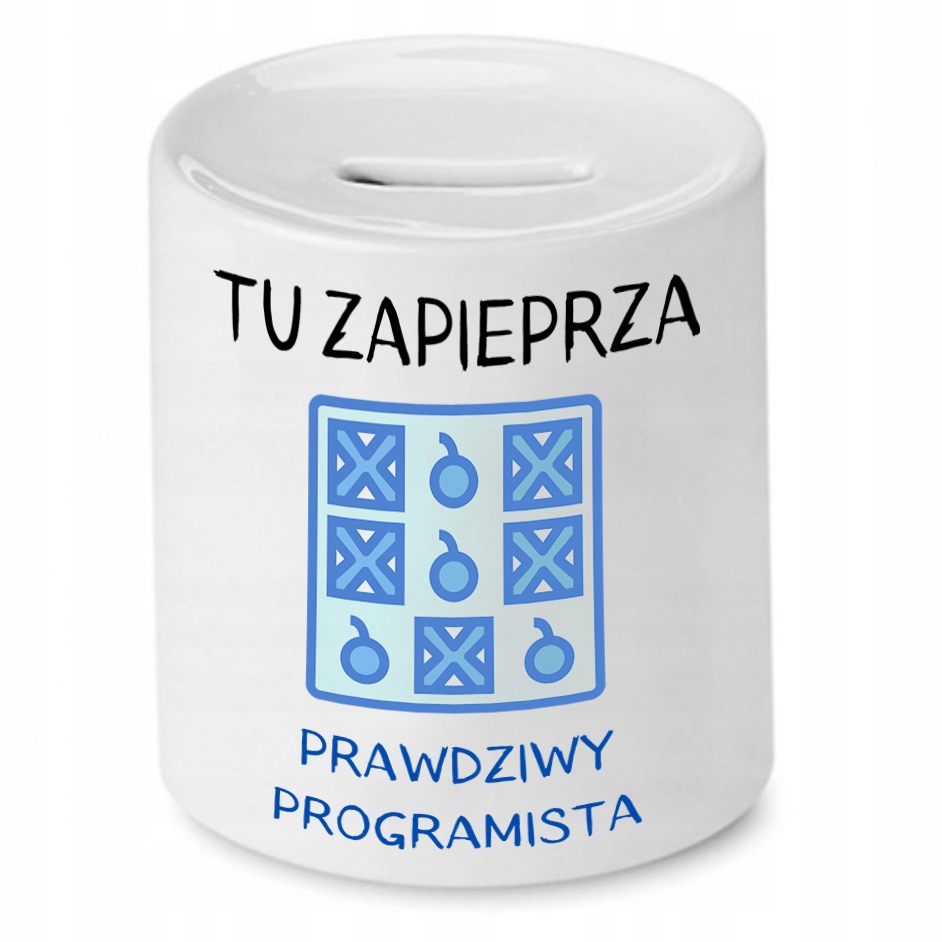 Skarbonka Informatyka Prawdziwy Programista Z Nadrukiem Ze Zdjęciem