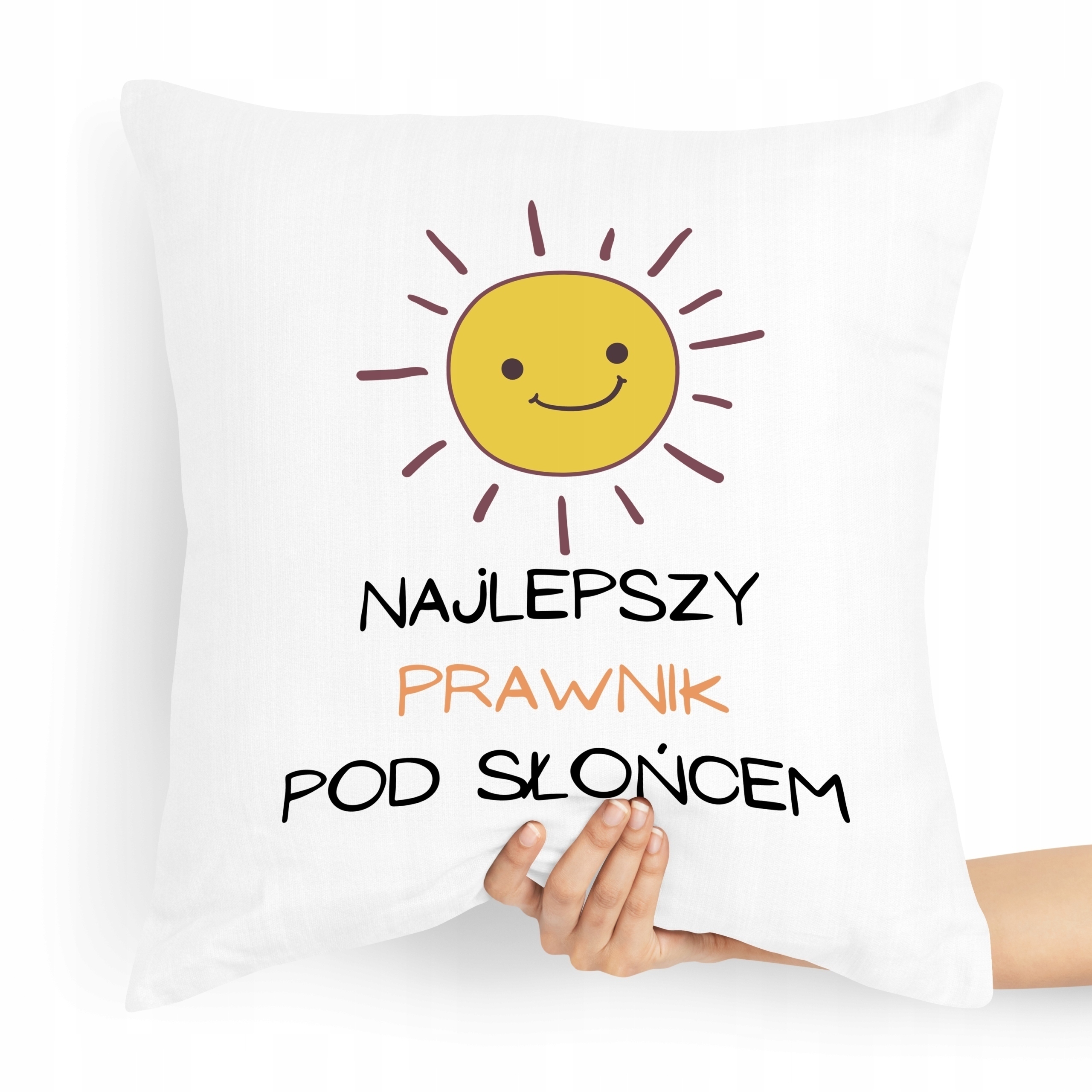 Poduszka Dla Prawnika Najlepszy Pod Słońcem Z Nadrukiem Ze Zdjęciem