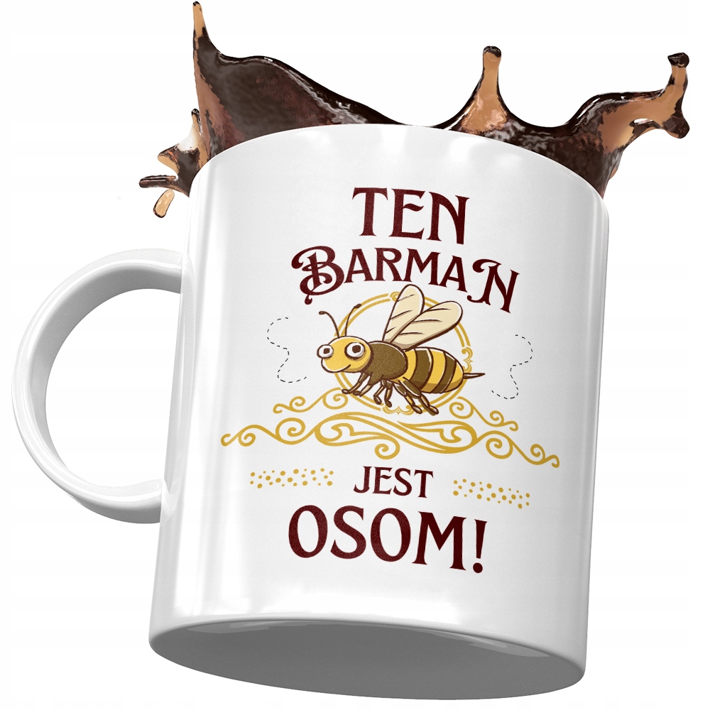 Kubek Dla Barmana Ten Barman Jest Osom Prezent Z Nadrukiem Ze Zdjęciem