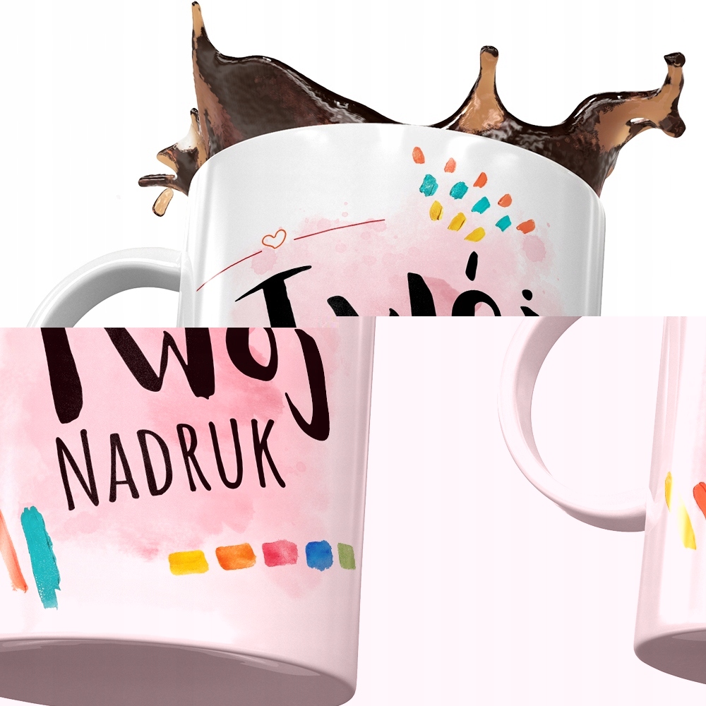 Kubek Czerwony Dla Zegarmistrza Strzeli Kawkę Z Nadrukiem Ze Zdjęciem