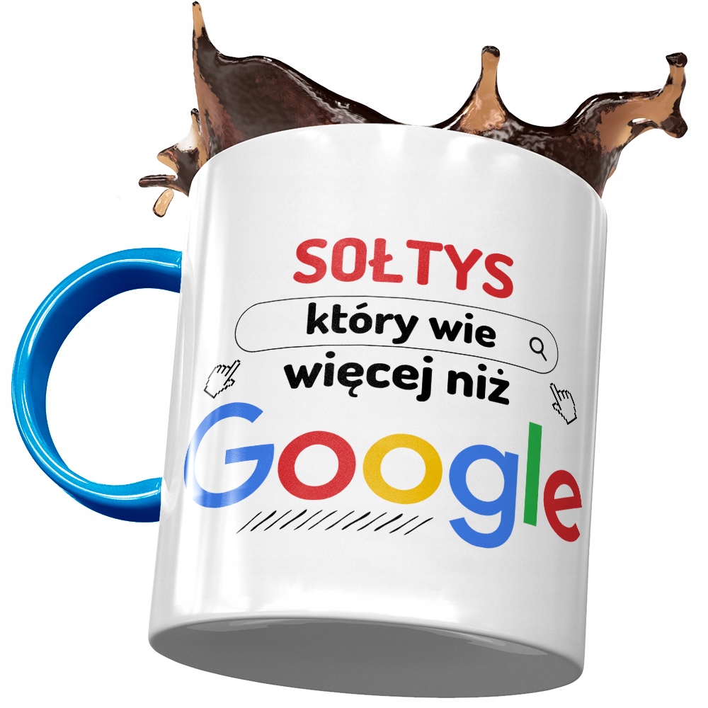 Kubek Błękitny Dla Sołtysa Wie Więcej Niż Z Nadrukiem Ze Zdjęciem