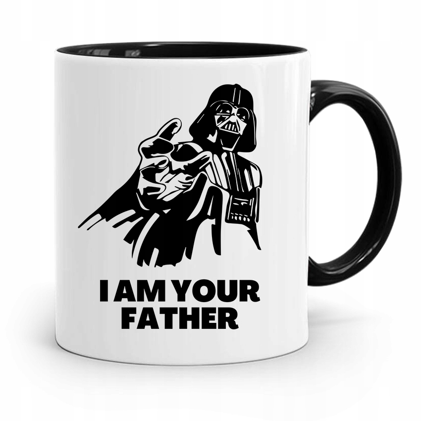 Kubek Czarny Na Dzień Ojca I Am Your Father Z Nadrukiem Ze Zdjęciem