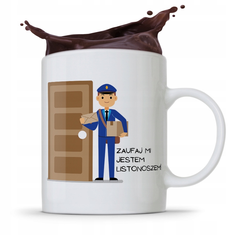 Kubek Prezent Dla Listonosza Zaufaj Mi Jestem Z Nadrukiem Ze Zdjęciem