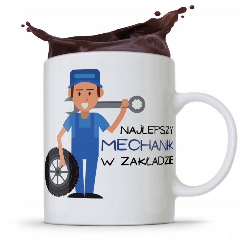 Kubek Prezent Dla Mechanika Najlepszy W Zakładzie Z Nadrukiem Ze Zdjęciem