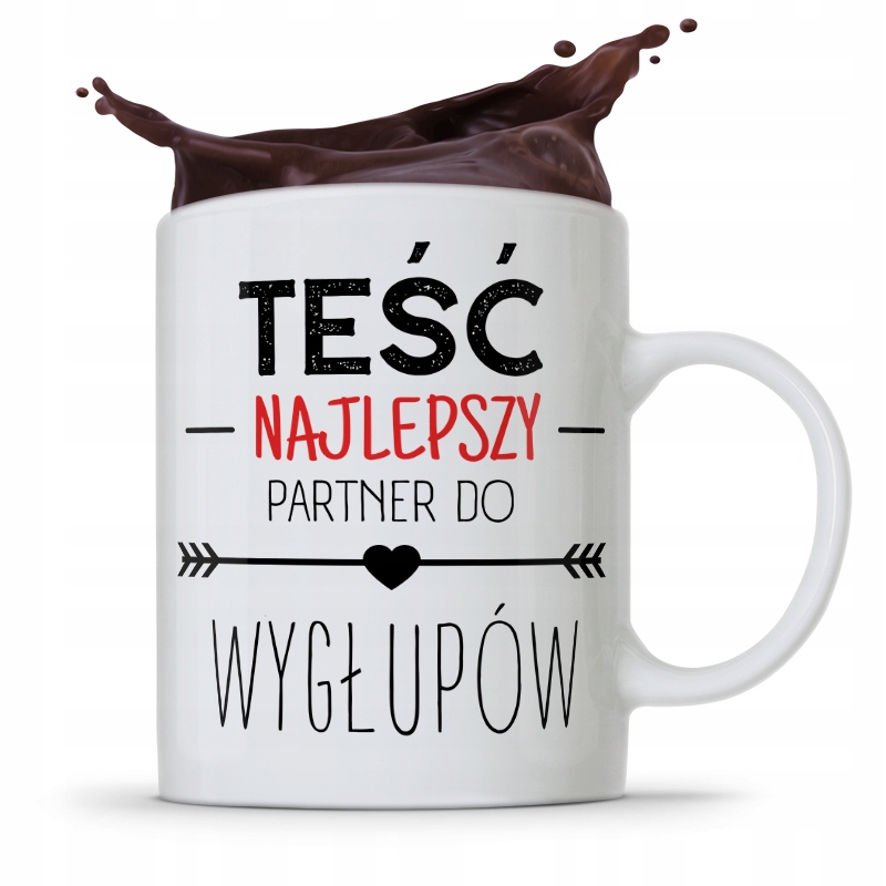 Kubek Prezent Dla Teścia Najlepszy Partner Z Nadrukiem Ze Zdjęciem