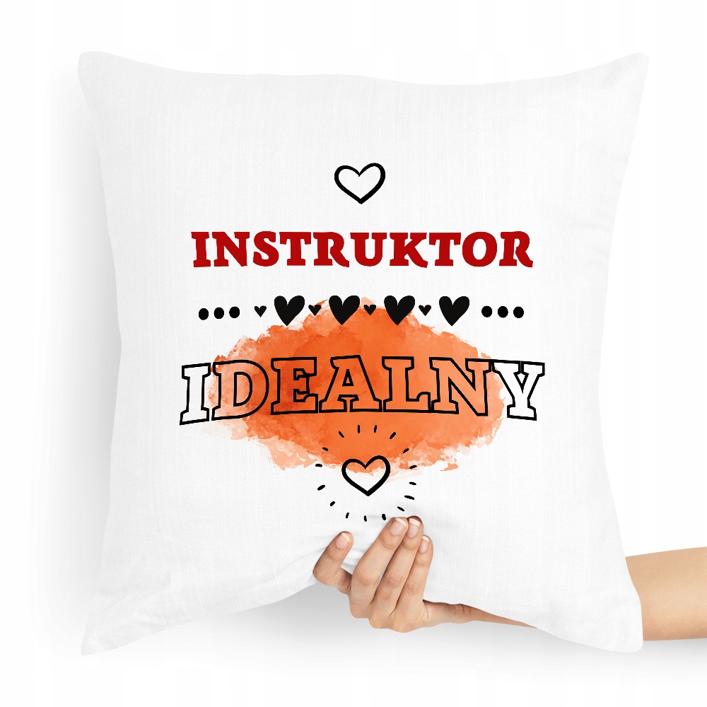 Poduszka Dla Instruktora Instruktor Idealny Z Nadrukiem Ze Zdjęciem