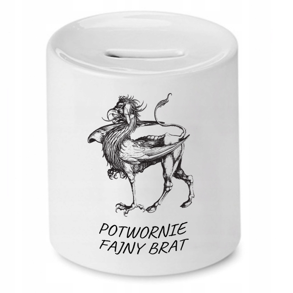 Skarbonka Dla Brata Potwornie Fajny Brat Prezent Z Nadrukiem Ze Zdjęciem