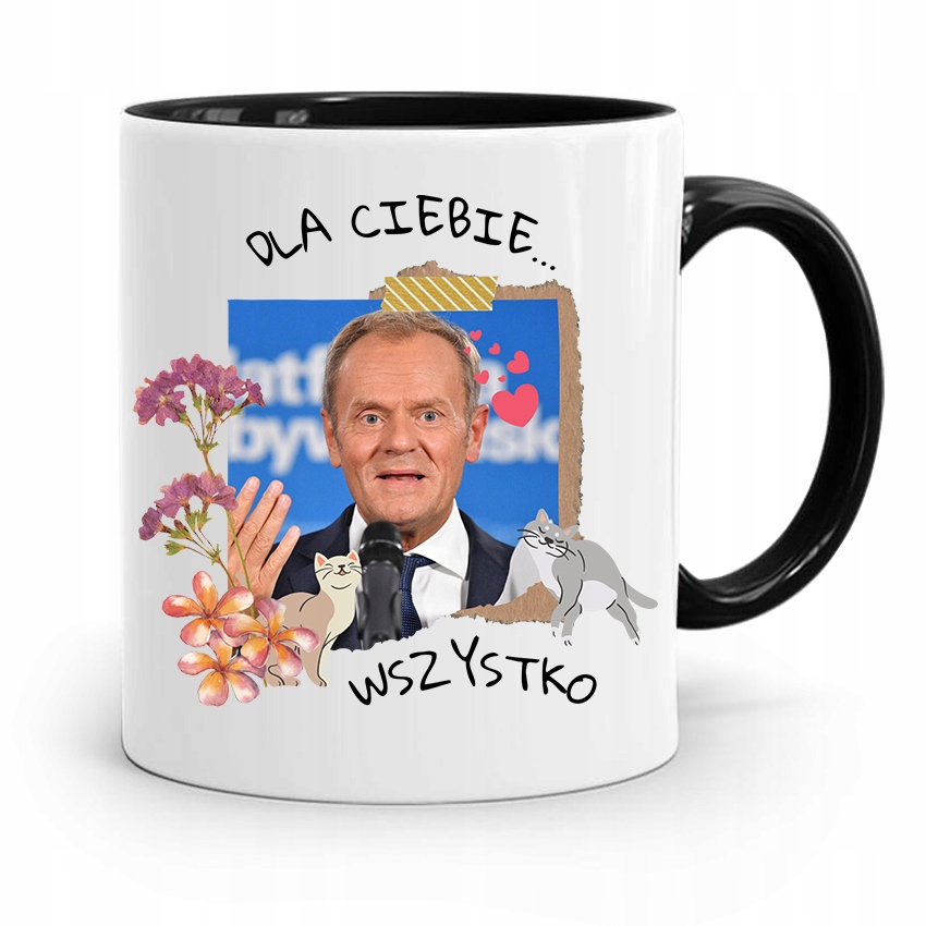 Kubek Czarny Donald Tusk Po Platforma Prezent