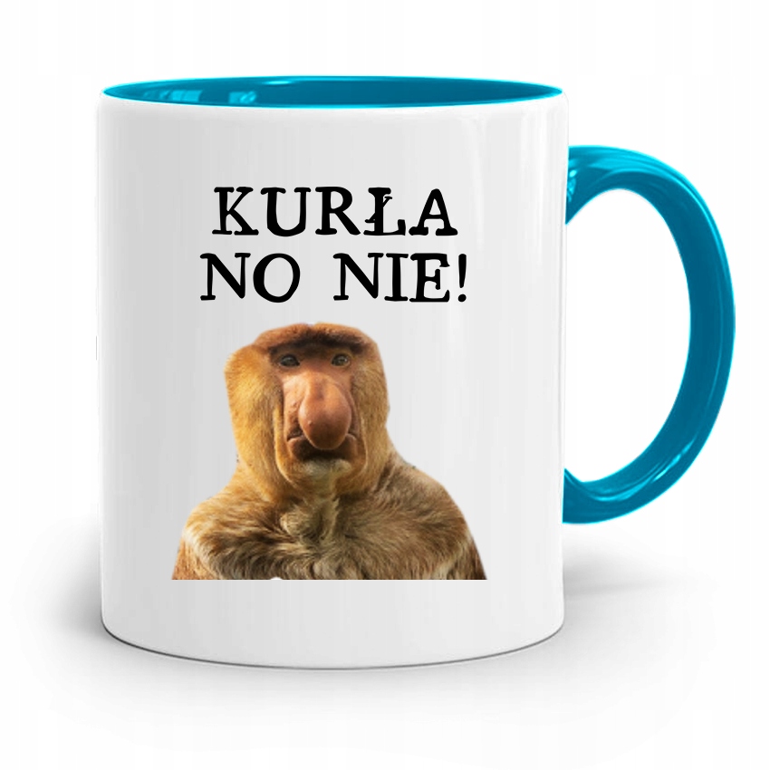 Kubek Błękitny Nosacz Janusz Kurła No Nie Prezent Z Nadrukiem Ze Zdjęciem