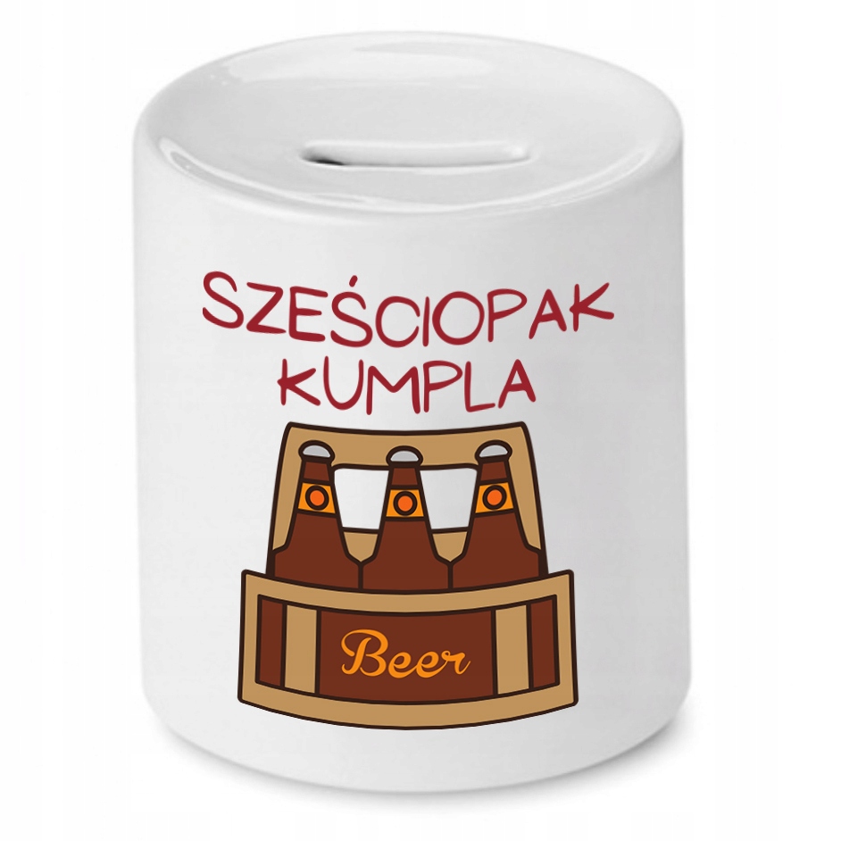 Skarbonka Dla Przyjaciela Sześciopak Kumpla Z Nadrukiem Ze Zdjęciem