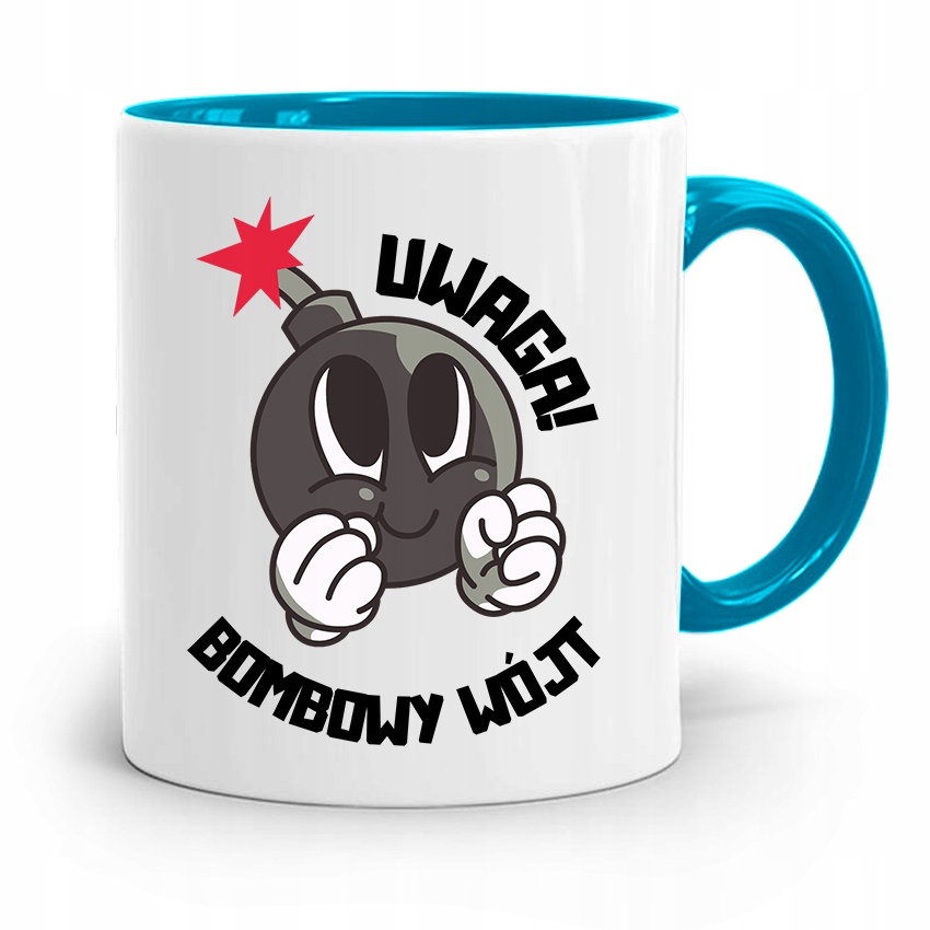 Dla Wójta Kubek Błękitny Prezent Bombowy Wojt Z Nadrukiem Ze Zdjęciem