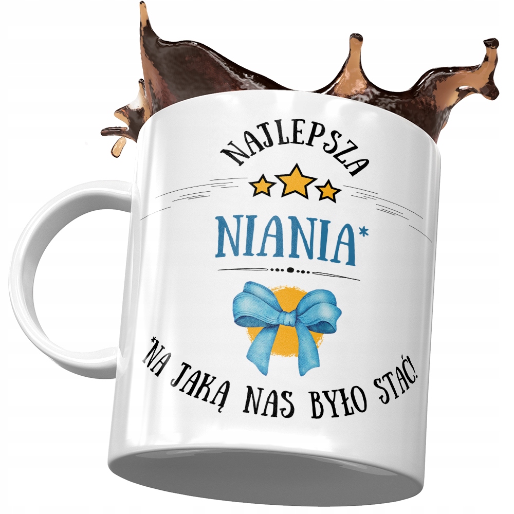 Kubek Dla Niani Najlepsza Niania Na Prezent Z Nadrukiem Ze Zdjęciem