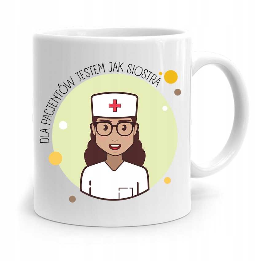 Kubek Prezent Dla Pielęgniarki Jestem Jak Siostra Z Nadrukiem Ze Zdjęciem