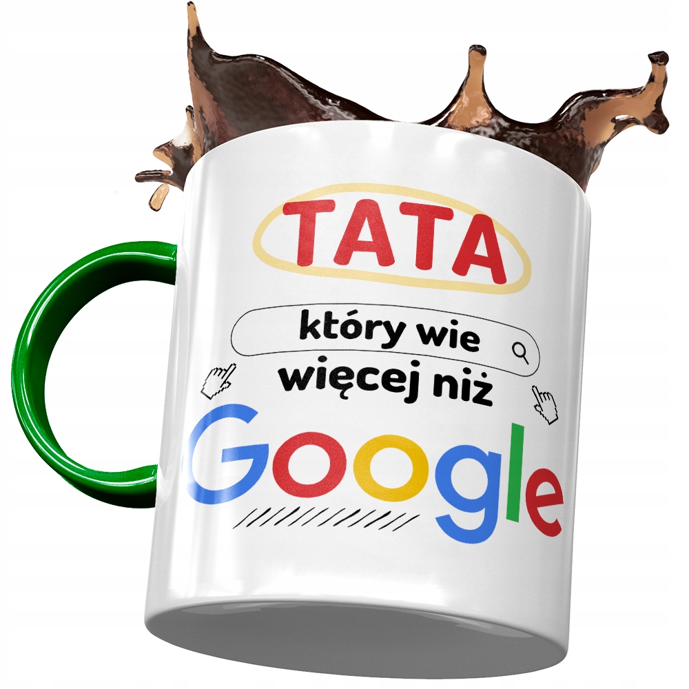 Kubek Zielony Dla Taty Ojca Na Dzień Taty Prezent Z Nadrukiem Ze Zdjęciem