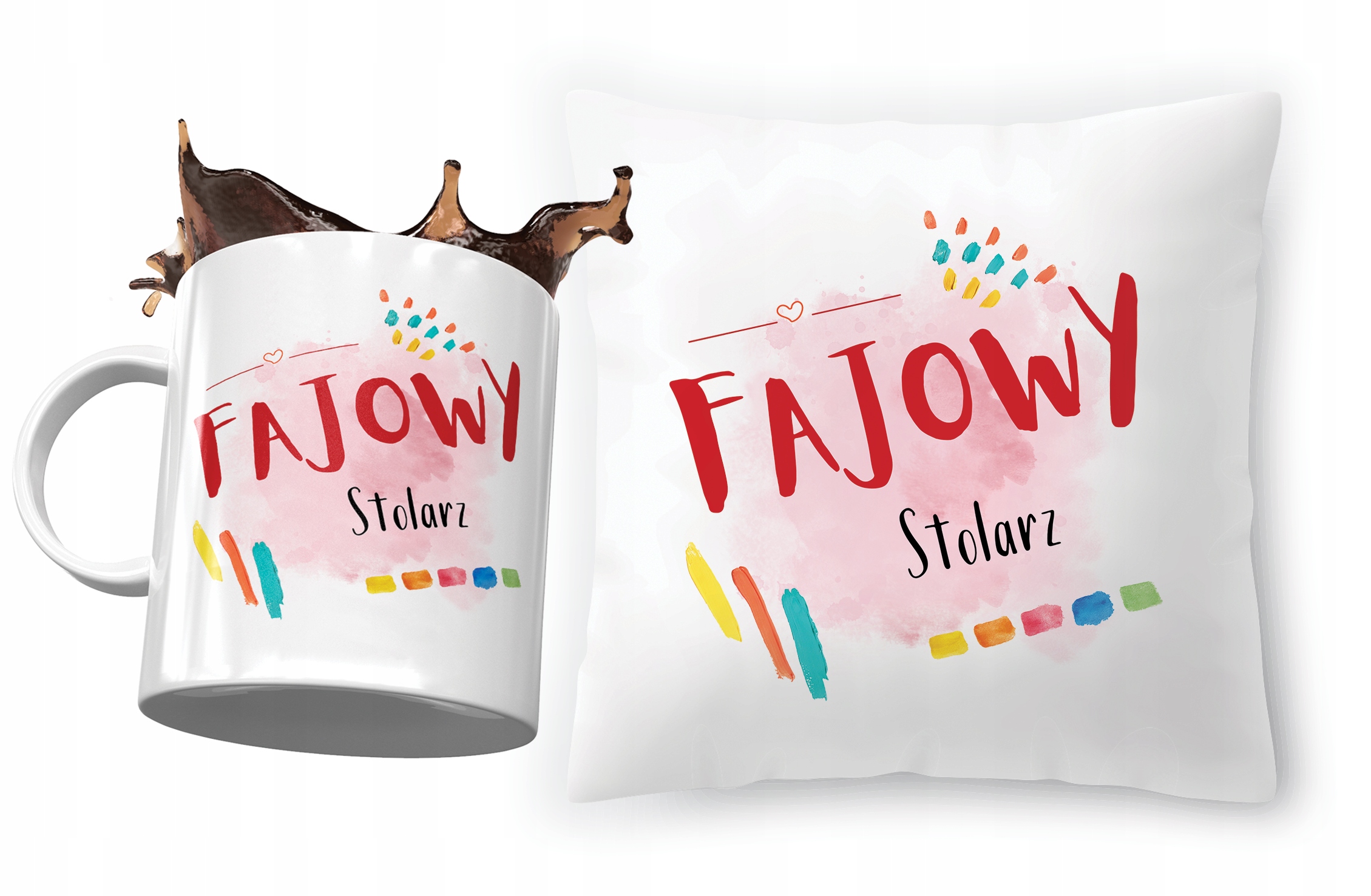 Zestaw Dla Stolarza Poduszka + Kubek Na Prezent Z Nadrukiem Ze Zdjęciem