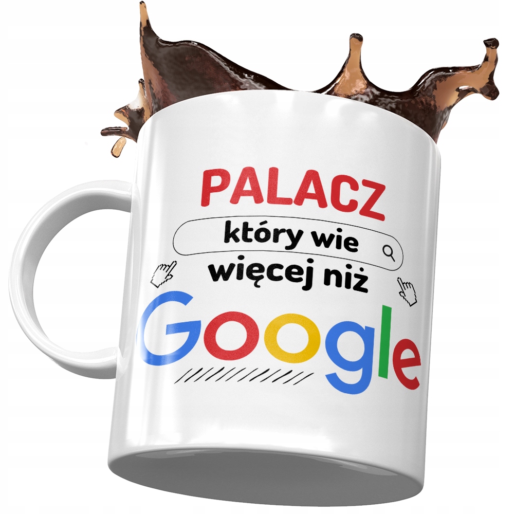 Kubek Dla Palacza Który Wie Więcej Niż Google Z Nadrukiem Ze Zdjęciem