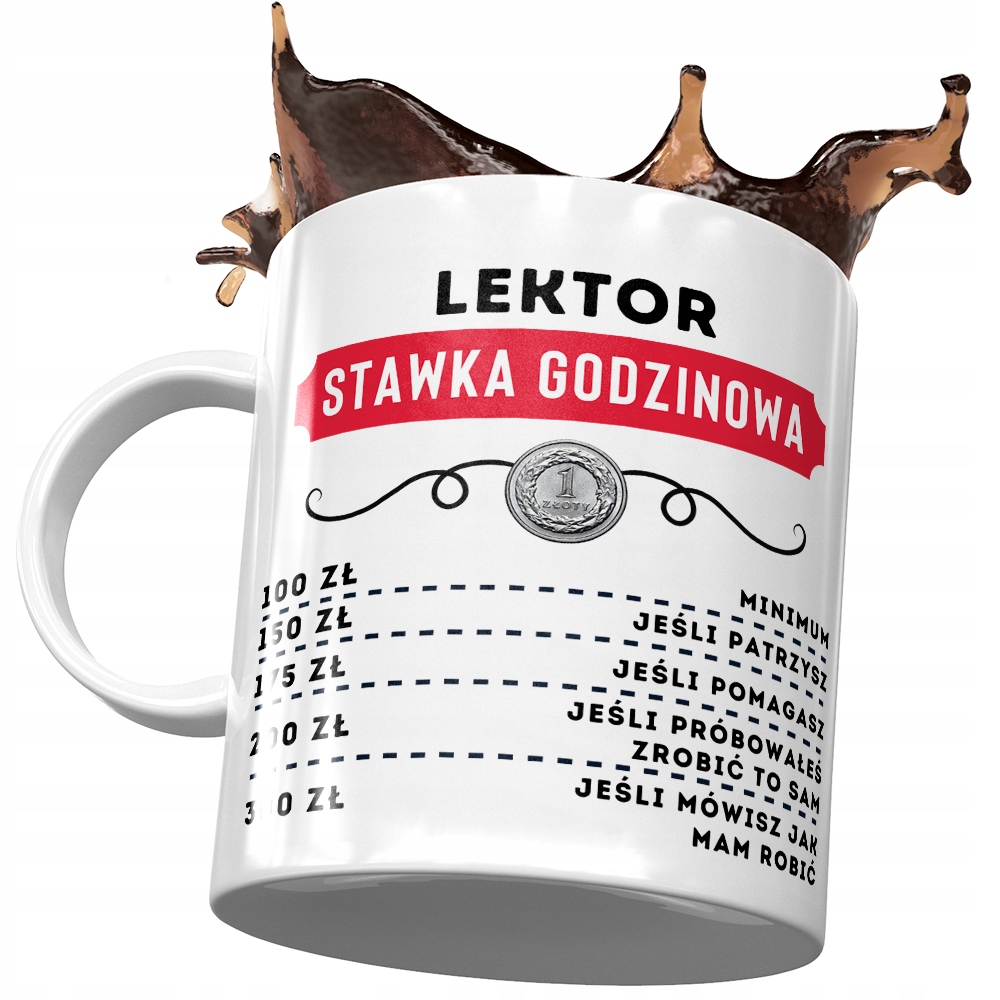 Dla Lektora Kubek Na Urodziny Imieniny Na Prezent Z Nadrukiem Ze Zdjęciem