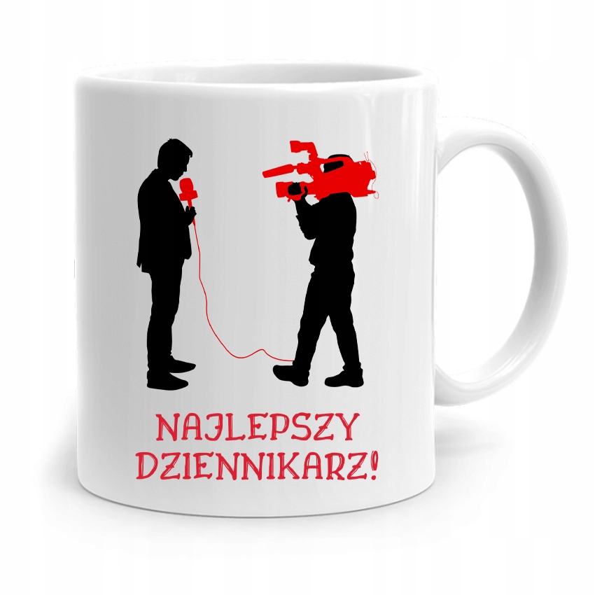 Kubek Dziennikarza Reportera Najlepszy Dziennikarz Z Nadrukiem Ze Zdjęciem