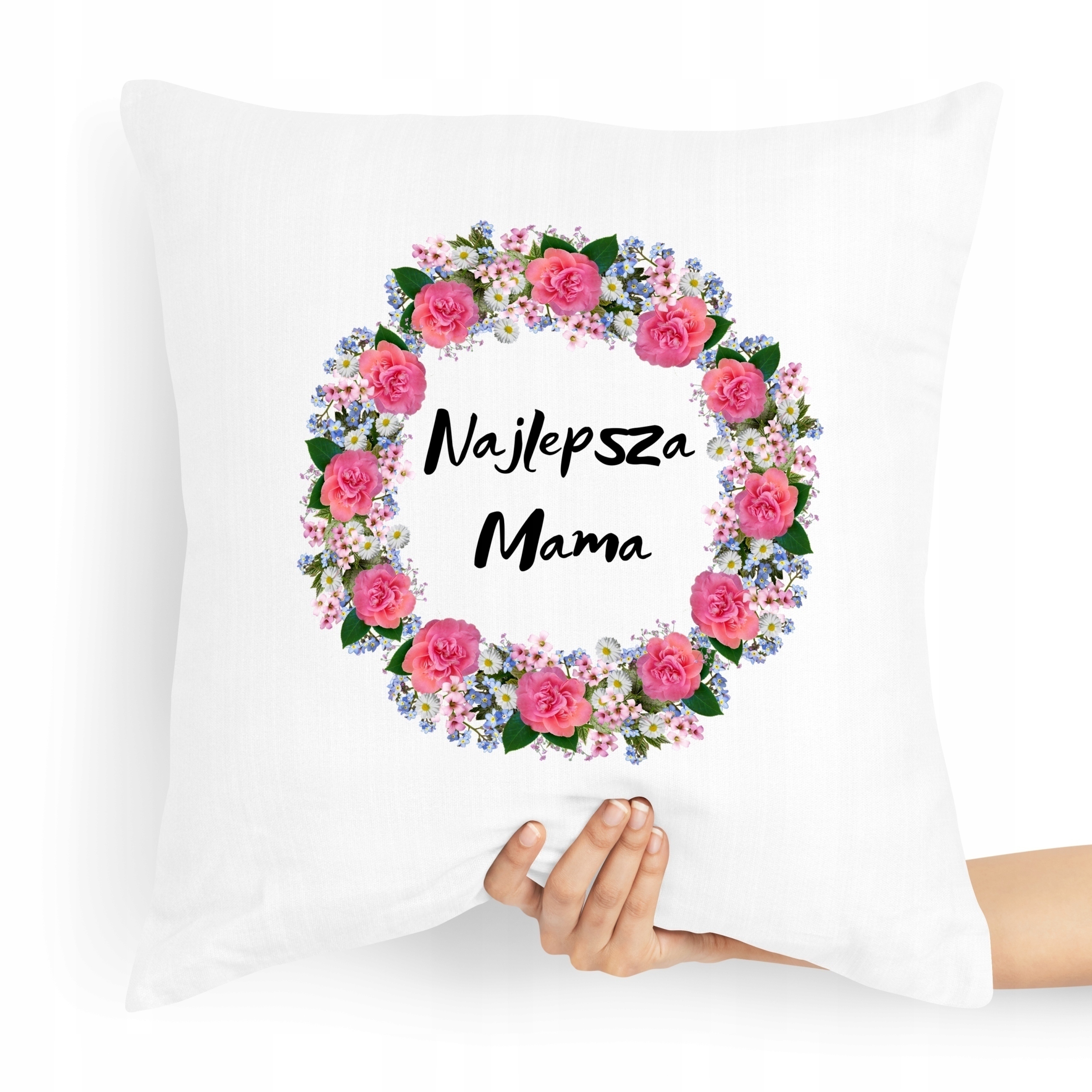 Poduszka Dla Mamy Dzień Mamy Najlepsza Mama Z Nadrukiem Ze Zdjęciem