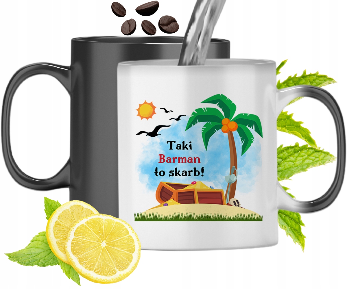 Dla Barmana Kubek Magiczny Na Prezent Urodziny Z Nadrukiem Ze Zdjęciem