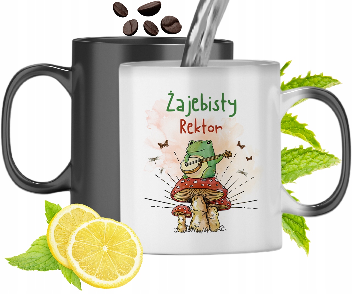 Kubek Magiczny Dla Rektora Zmieniający Kolor Z Nadrukiem Ze Zdjęciem