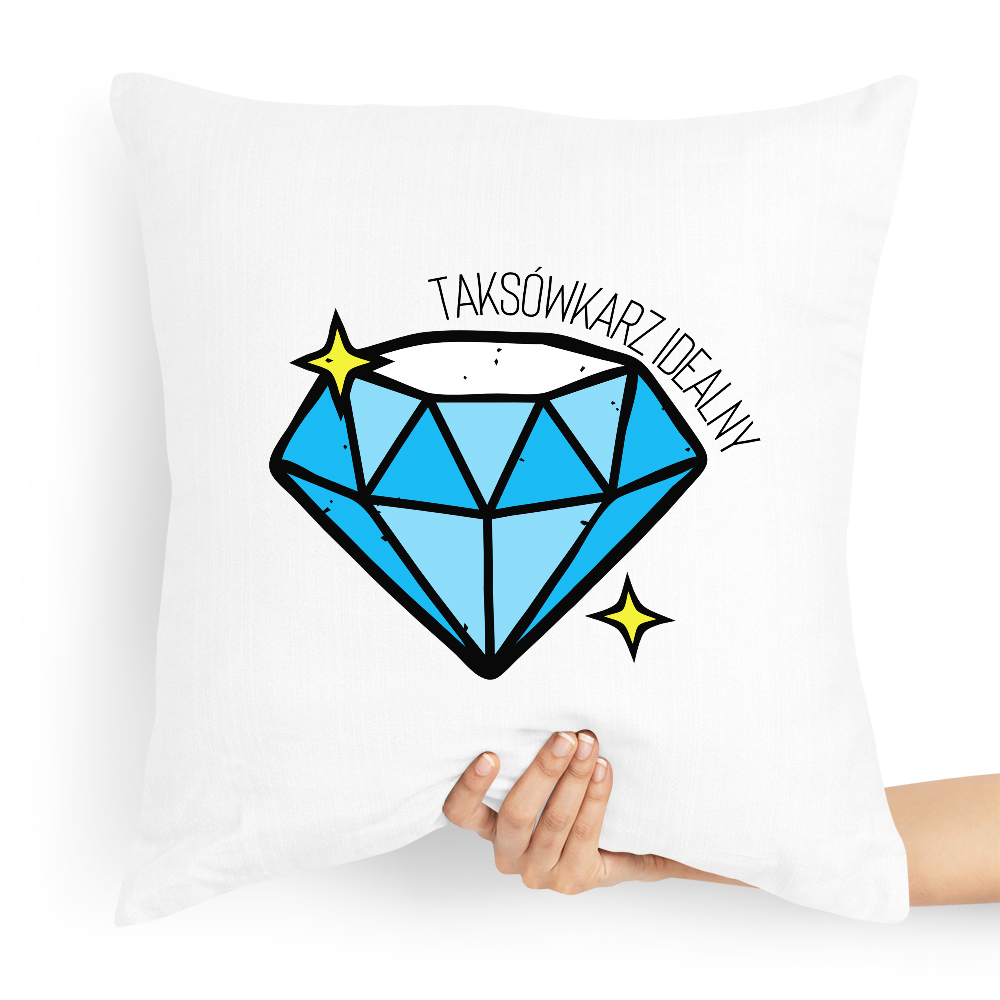 Poduszka Prezent Dla Taksówkarza Idealnego Taxi Z Nadrukiem Ze Zdjęciem