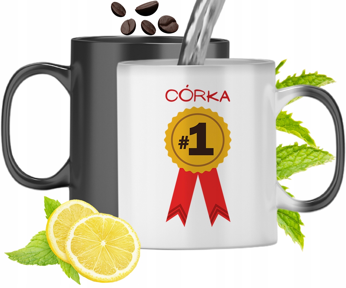 Kubek Magiczny Dla Córki Zmieniający Kolor Z Nadrukiem Ze Zdjęciem