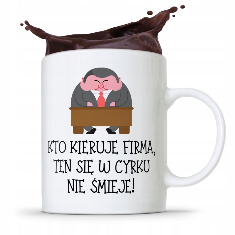 Kubek Prezent Dla Kierownika O Złotym Sercu Z Nadrukiem Ze Zdjęciem