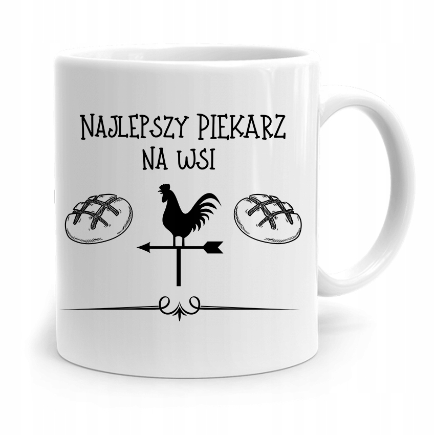 Kubek Prezent Dla Piekarza Najlepszy Na Wsi Z Nadrukiem Ze Zdjęciem