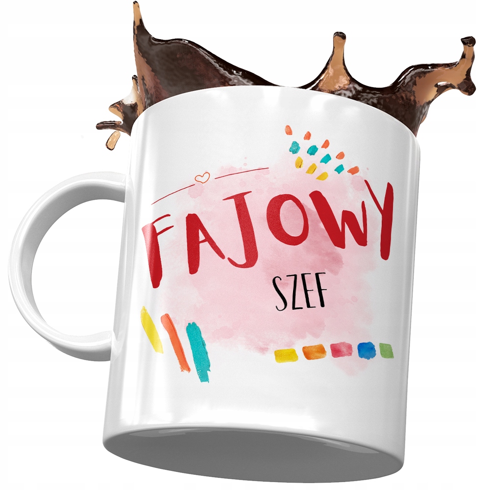 Kubek Dla Szefa Fajowy Szef Na Prezent Z Nadrukiem Ze Zdjęciem