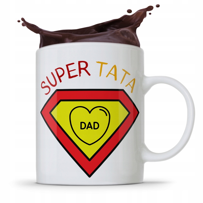 Kubek Na Dzień Ojca Dla Taty Super Tata Prezent Z Nadrukiem Ze Zdjęciem