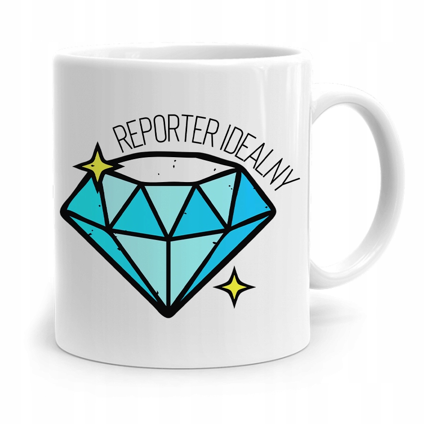 Kubek Dziennikarza Reportera Reporter Idealny Z Nadrukiem Ze Zdjęciem