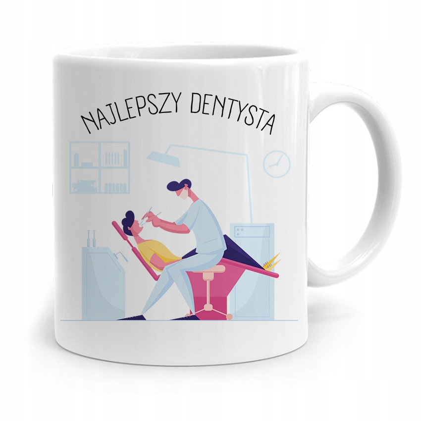Kubek Prezent Dla Dentysty Najlepszy Dentysta Z Nadrukiem Ze Zdjęciem