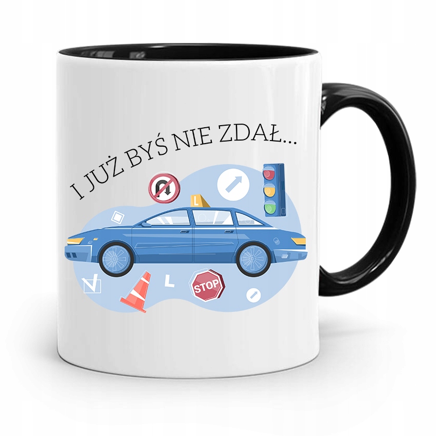 Dla Instruktora Prawa Jazdy Kubek Czarny Prezent