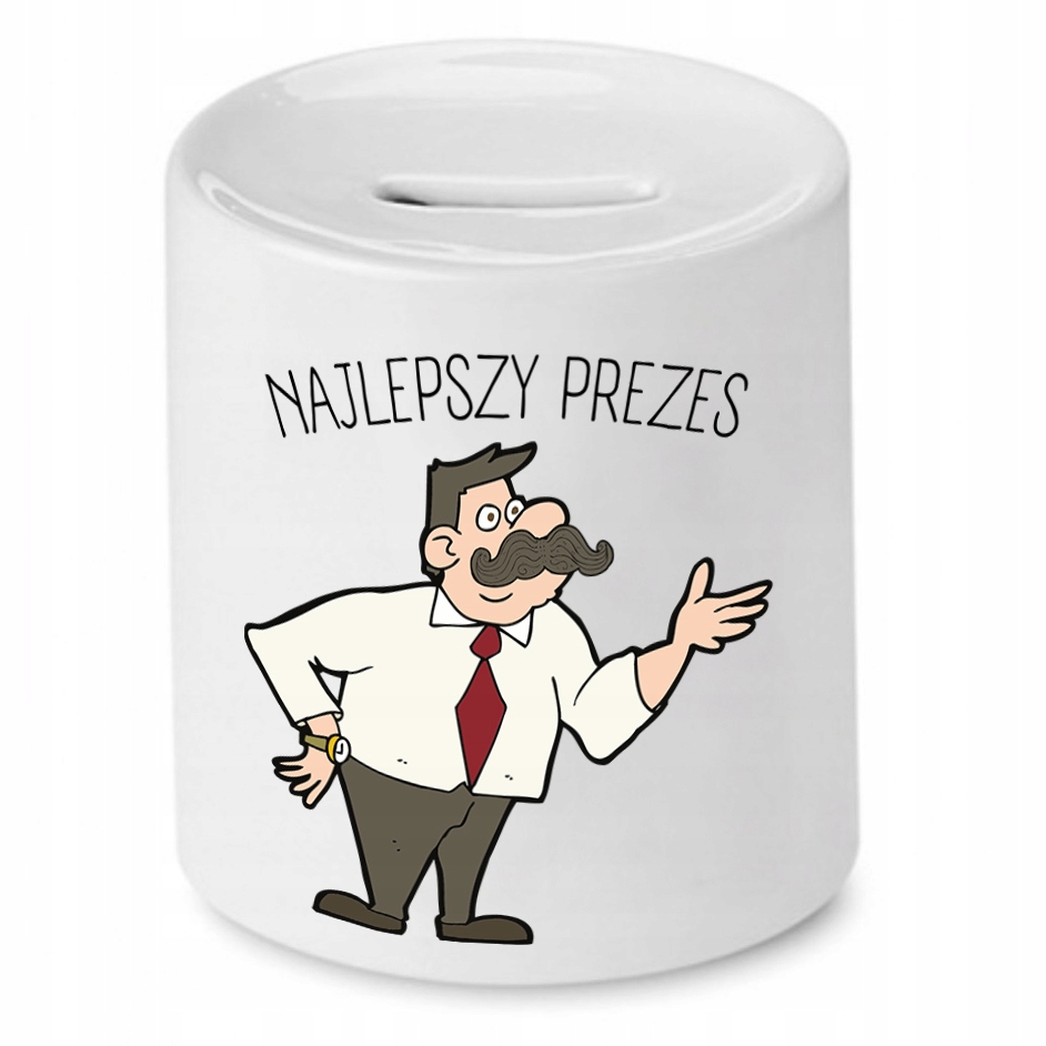 Dla Prezesa Viceprezesa Skarbonka Najlepszy Prezes Z Nadrukiem Ze Zdjęciem