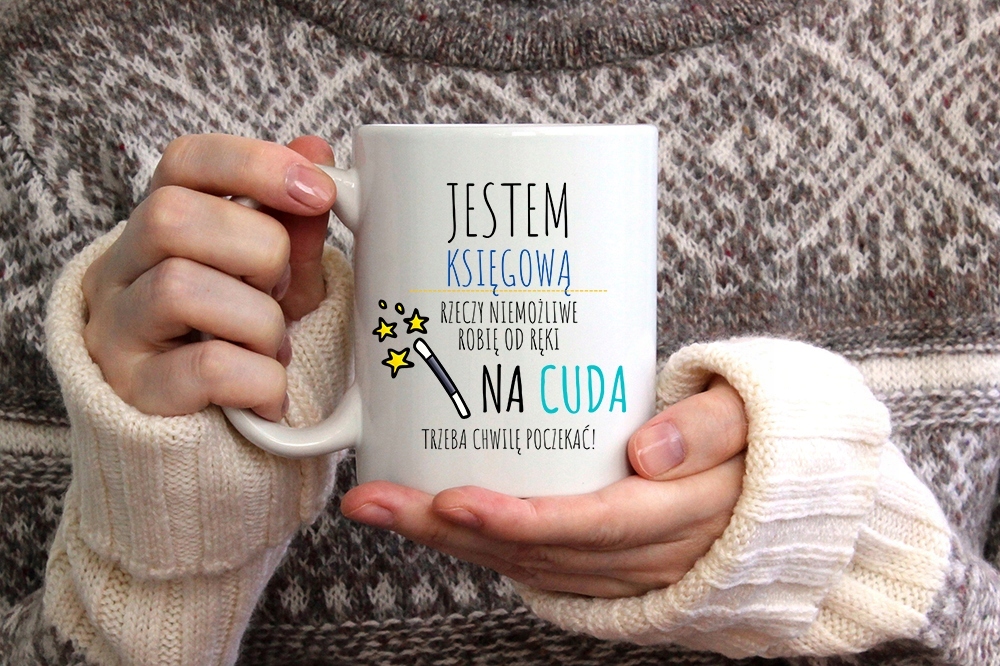 Kubek Księgowej Księgowego Najlepszy Księgowy Z Nadrukiem Ze Zdjęciem