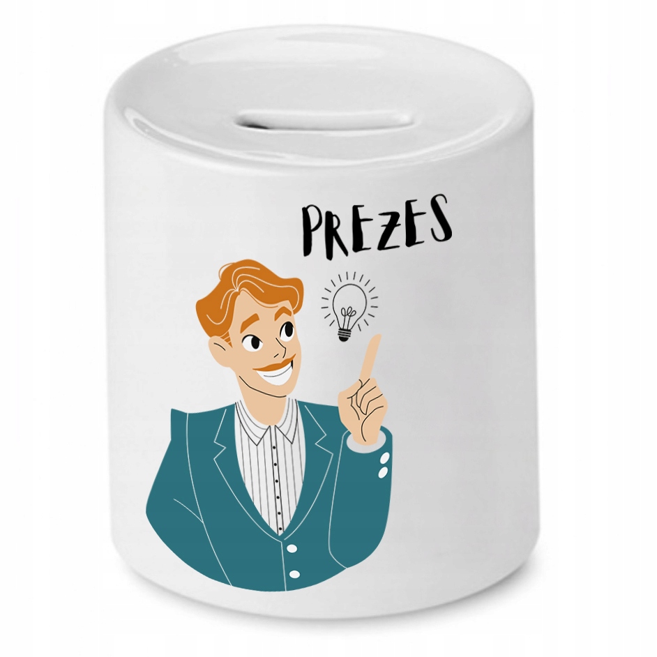 Dla Prezesa Viceprezesa Skarbonka Najlepszy Prezes Z Nadrukiem Ze Zdjęciem