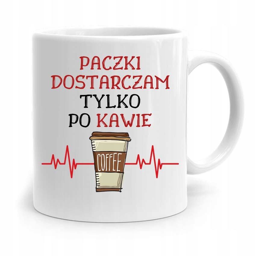 Kubek Prezent Dla Kuriera Dostarczam Po Kawie Z Nadrukiem Ze Zdjęciem