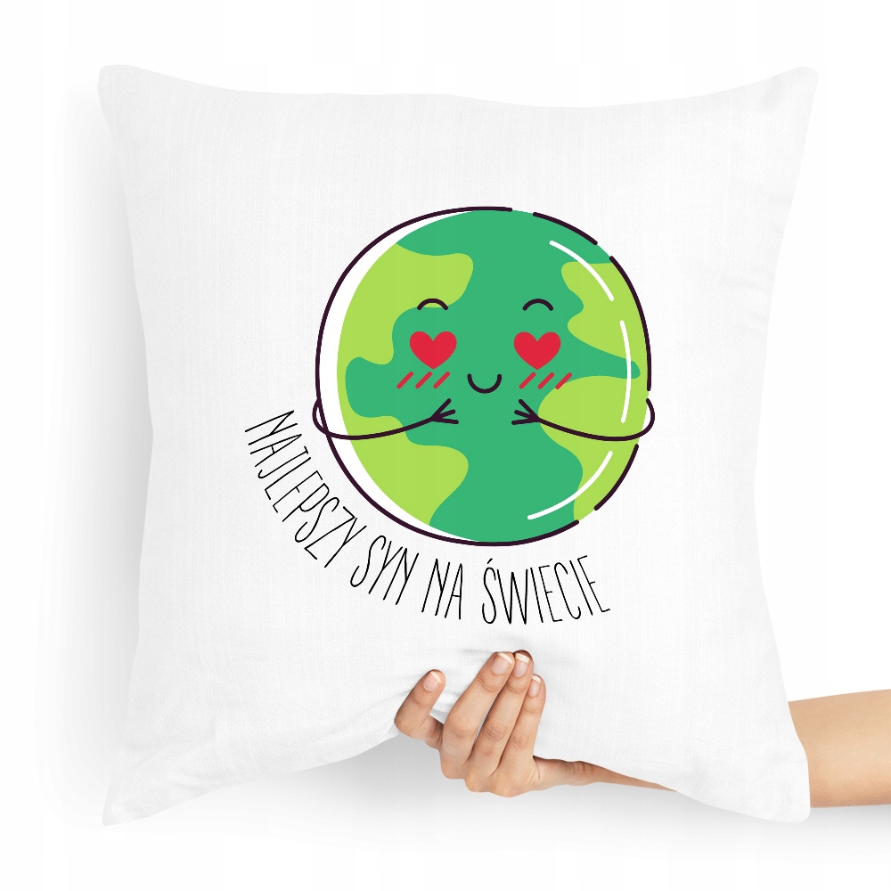 Poduszka Prezent Dla Syna Najlepszy Na Świecie Z Nadrukiem Ze Zdjęciem