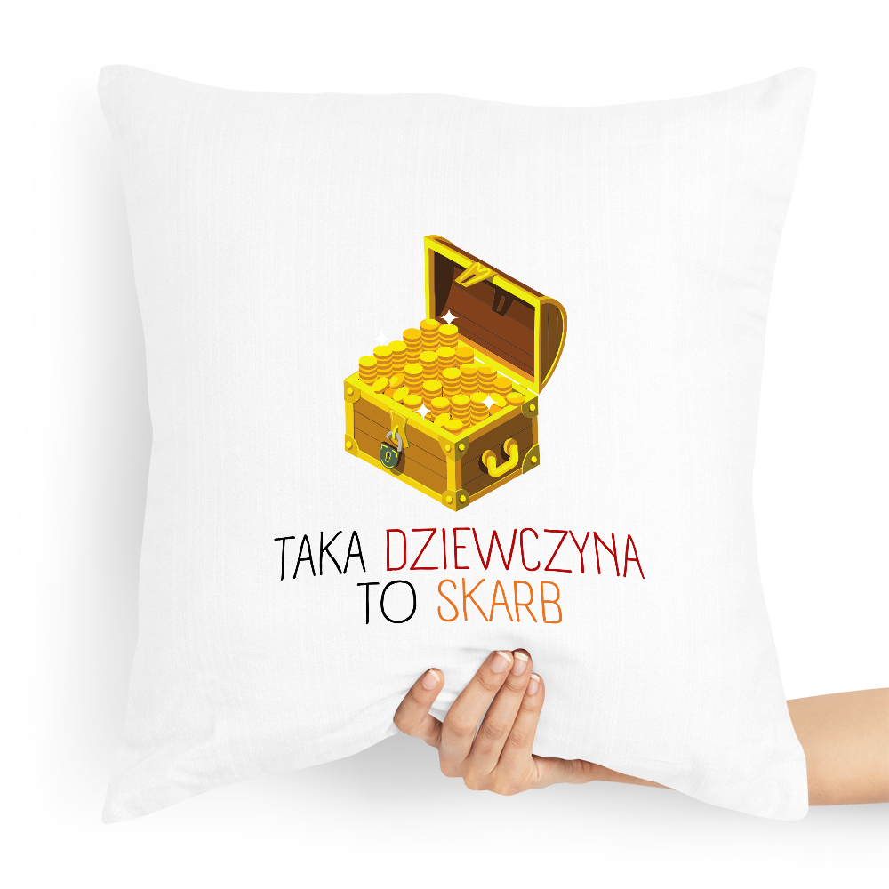 Poduszka Dla Dziewczyny Taka Dziewczyna To Skarb Z Nadrukiem Ze Zdjęciem