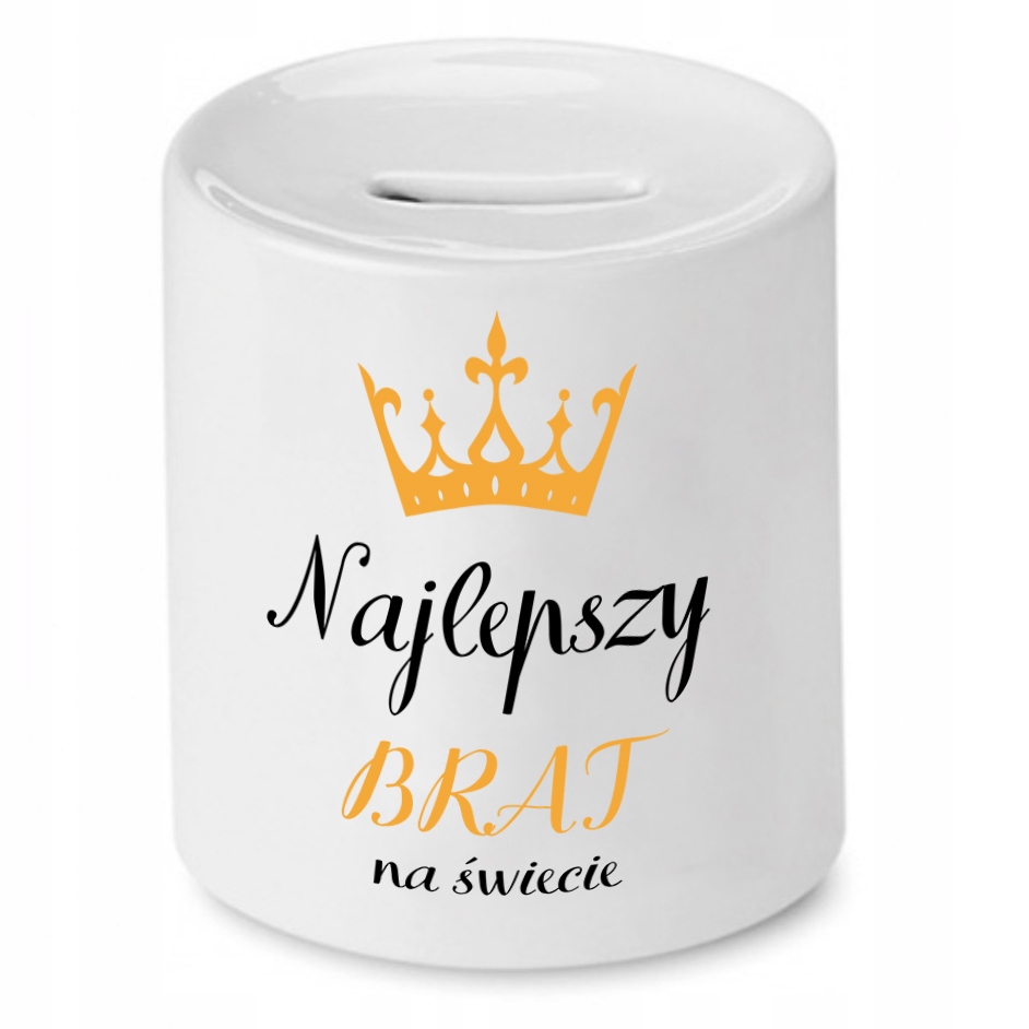 Skarbonka Dla Brata Najlepszy Na Świecie Prezent Z Nadrukiem Ze Zdjęciem