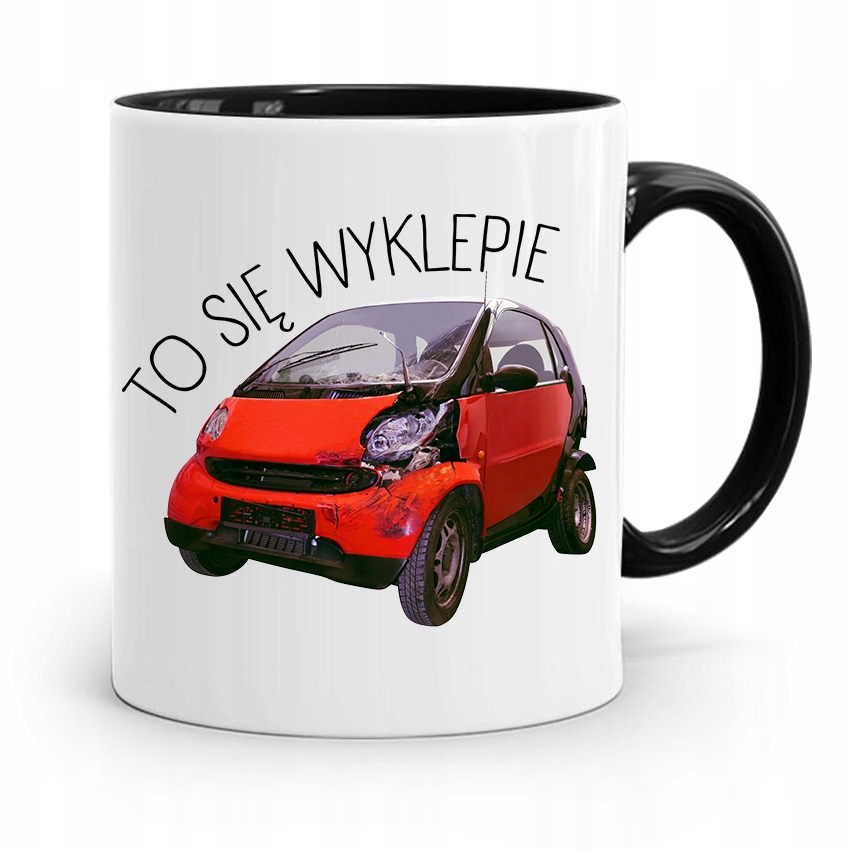 Kubek Czarny Prezent Dla Mechanika To Się Wyklepie Z Nadrukiem Ze Zdjęciem