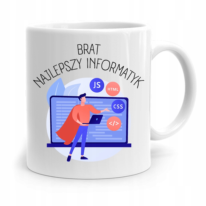 Kubek Dla Brata Dziecka Najlepszy Informatyk Z Nadrukiem Ze Zdjęciem