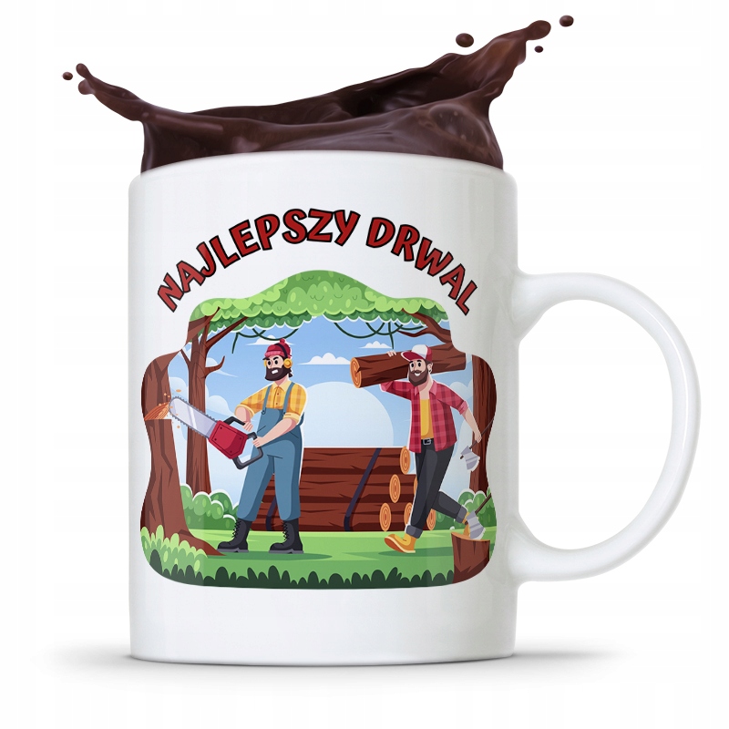 Dla Drwala Kubek Na Prezent Najlepszy Drwal Z Nadrukiem Ze Zdjęciem