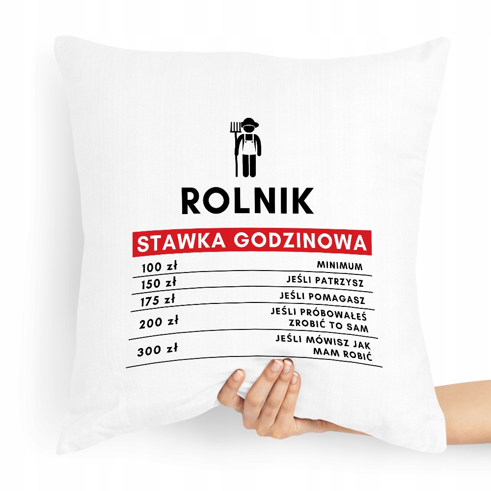 Poduszka Prezent Idealny Dla Rolnika Stawka Z Nadrukiem Ze Zdjęciem